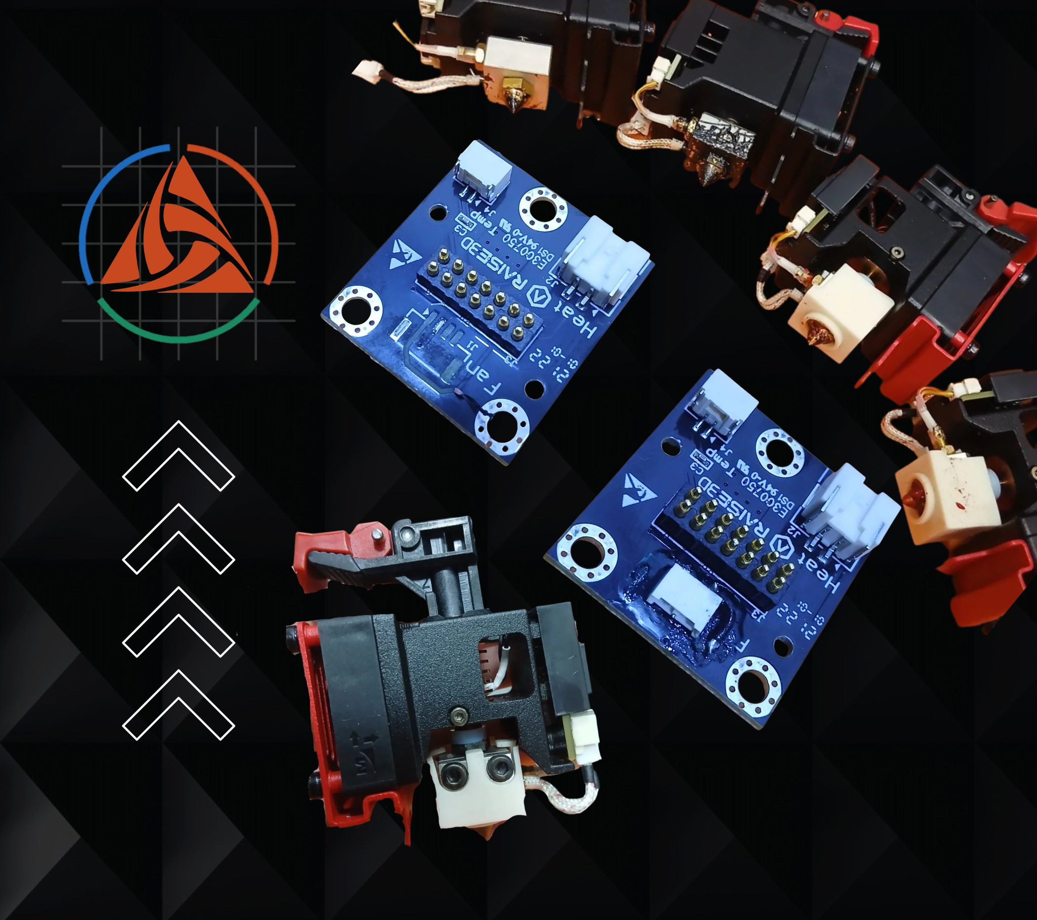Raise3D toolhead PCB trace repair